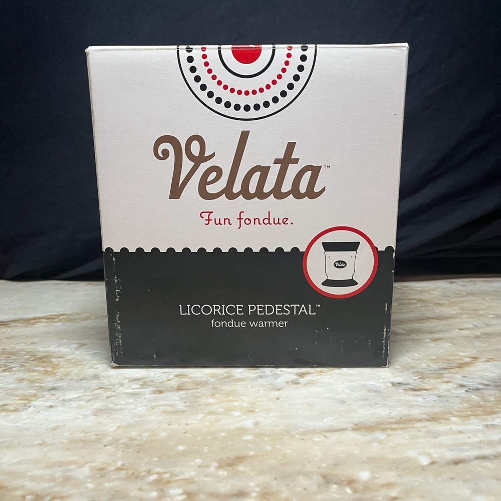 Velata Fun Fondue Warmer - Licorice Pedestal